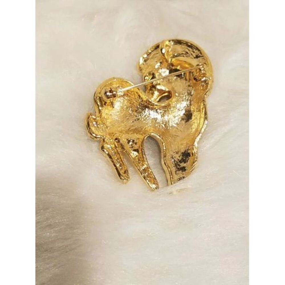 Zebra brooch Pendant gold and black with rhinestone‎ eye. - Picture 6 of 6